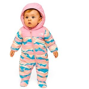 The North Face Infant Colorful Patterned Footie Thermo Eco Bunting Snow Suit 3-6